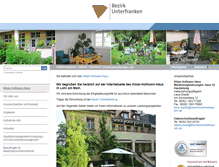 Tablet Screenshot of kilian-hofmann-haus.bezirk-unterfranken.de